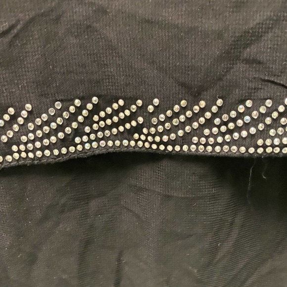 Sheer black with rhinestone detail scarf - Picture 3 of 3